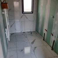 Réalisation d'un carrelage en intérieur