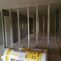 Préparation d'une maison en placo